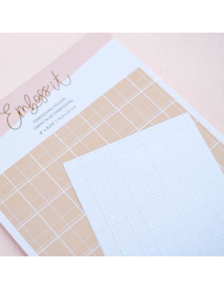 Carpeta de Embossing Cuadrícula Lora Bailora