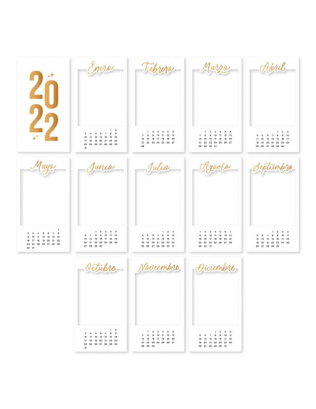 Set de marcos Calendario de Lora Bailora