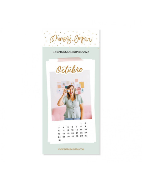 Set de marcos Calendario de Lora Bailora
