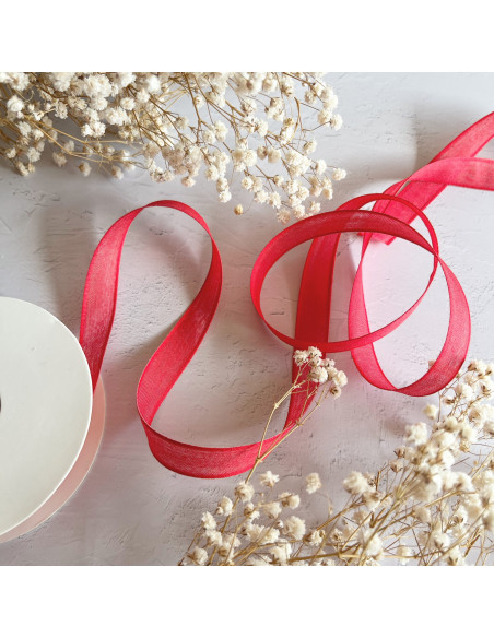 1m lazo gasa rosa bailarina 15mm