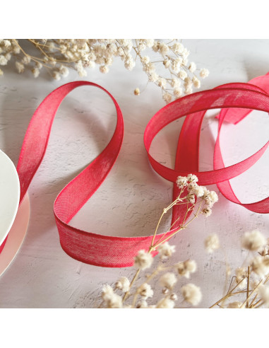 1m lazo gasa rosa bailarina 15mm