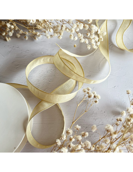 1m lazo gasa blanco 15mm