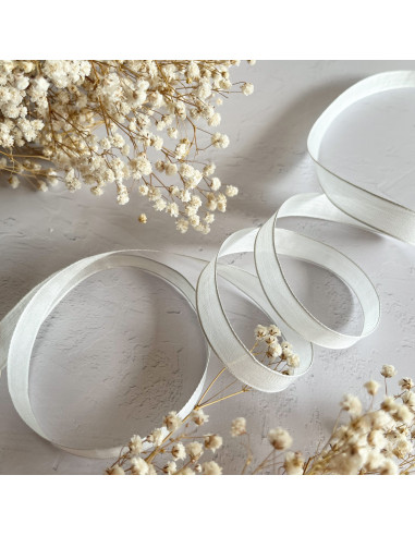 1m lazo gasa blanco 15mm