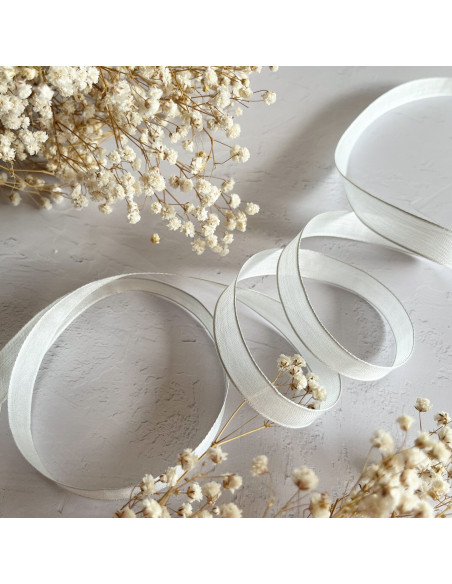 1m lazo gasa blanco 15mm