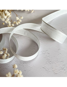 1m lazo gasa blanco 15mm