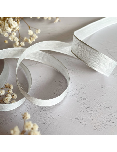 1m lazo gasa blanco 15mm