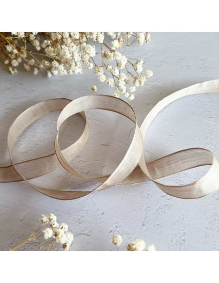 1m lazo gasa rosa bailarina 15mm