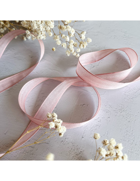 1m lazo gasa rosa bailarina 15mm