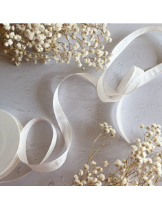 1m lazo gasa blanco 15mm 2