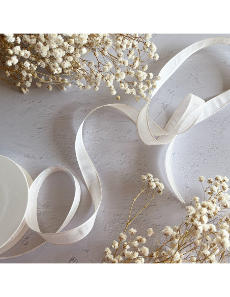 1m lazo gasa blanco 15mm