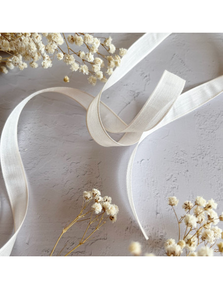 1m lazo gasa blanco 15mm