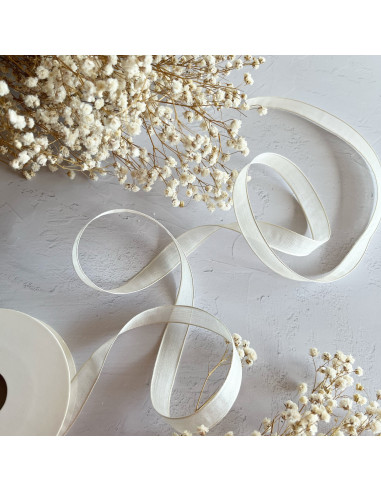 1m lazo gasa blanco 15mm