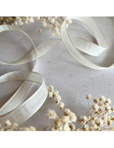 1m lazo gasa blanco 15mm