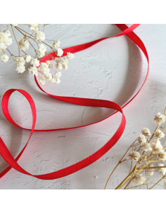 1m lazo lino FINO rojo 6mm