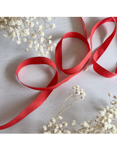 1m lazo lino FINO rojo 6mm