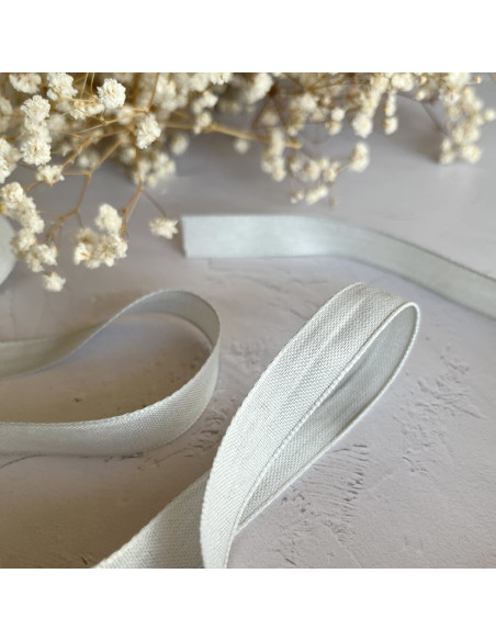 1m lazo lino verde hoja 12mm