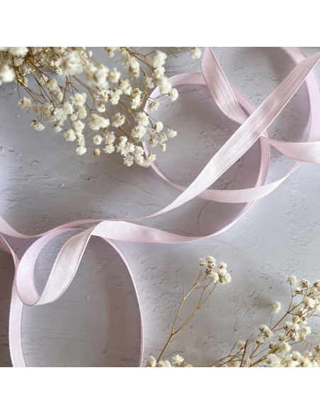 1m lazo lino rosa balilarina 12mm