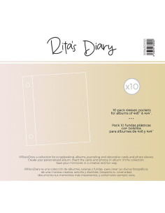 Pack de fundas 3x4" 1 bolsillo para Rita's Diary