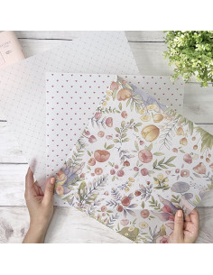 Kit Papel cebolla 12x12 Chibi Abecedario de Paraes