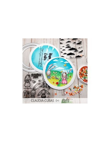 Sello Chloe's Garden de Picket Fence Studios