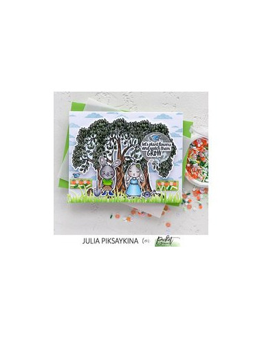 Sello Chloe's Garden de Picket Fence Studios