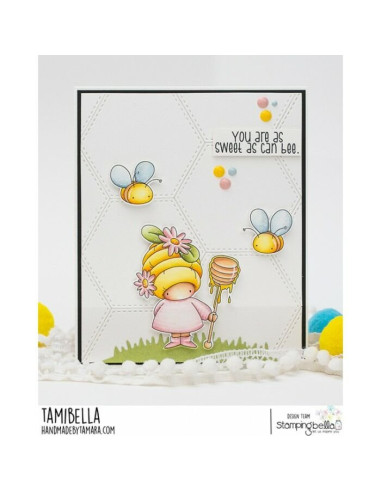 Sello de Caucho Bundle Girl Beekeeper de Stamping bella
