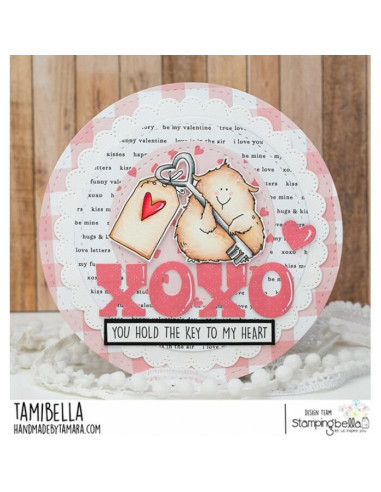 Sello de Caucho Guinea With A Key de Stamping bella