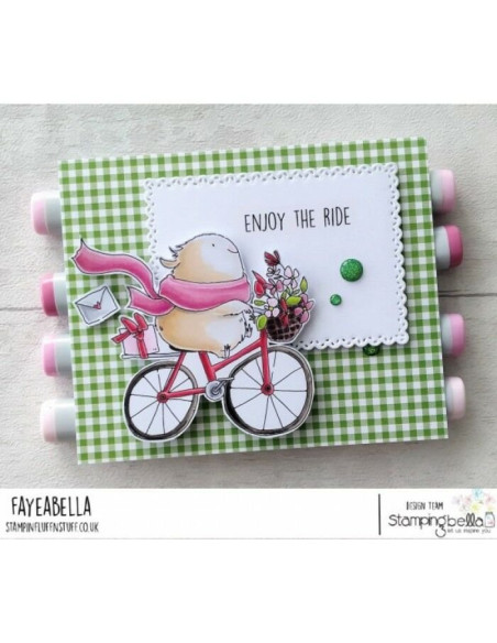 Sello de Caucho Guinea And A Bicycle de Stamping bella