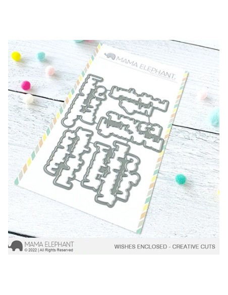 Troquel Wishes Enclosed Mama Elephant