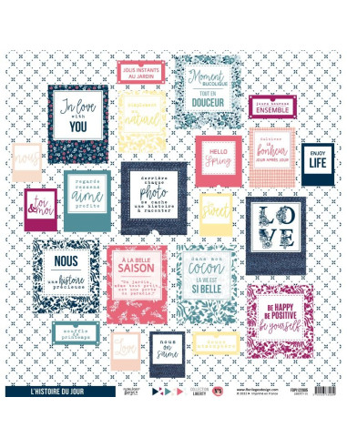 Kit Papeles 12x12" Liberty, Florileges