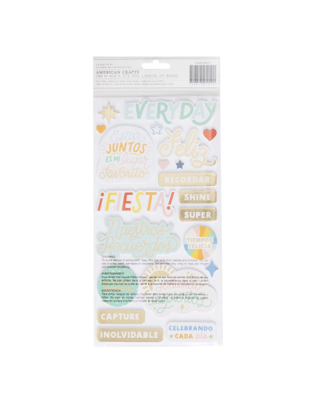 Pegatinas Puffy Palabras Especial Obed Marshall