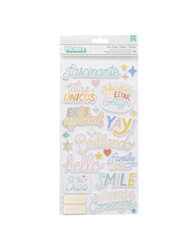 Pegatinas Puffy Palabras Especial Obed Marshall