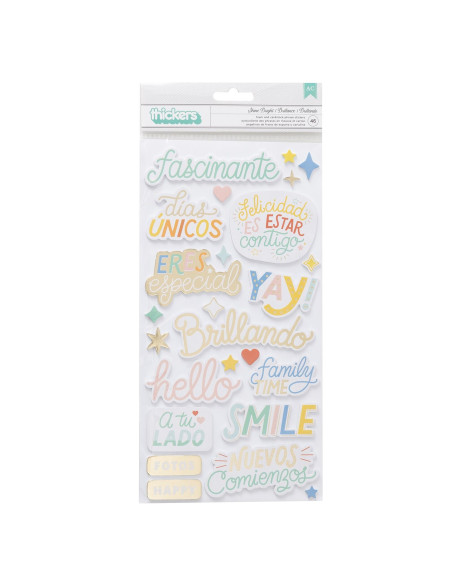 Pegatinas Puffy Palabras Especial Obed Marshall