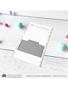 Troquel Simple Blocked Messages Mama Elephant
