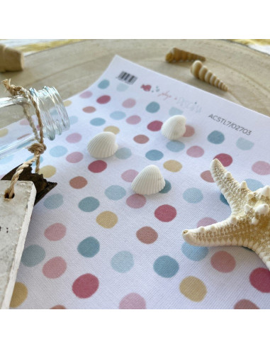 Tela de Encuadernar Topitos de verano, Playa o Piscina Alúa Cid