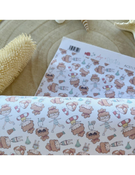 Tela de Encuadernar Ritiñas, Playa o Piscina Alúa Cid