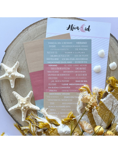 Set de pegatinas Playa o Piscina Alúa Cid