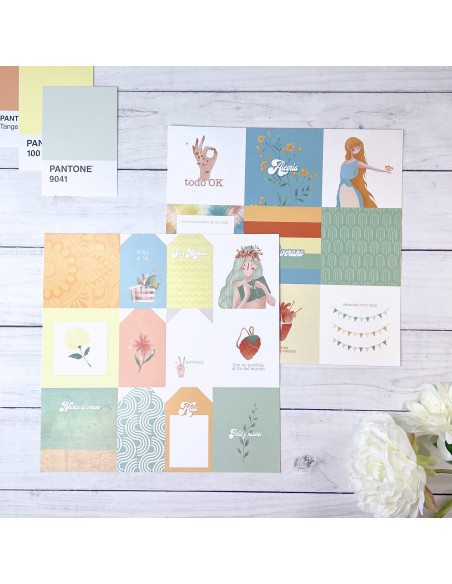 Tarjetas recortables Boho de Paraes