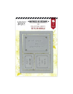 Troquel Rectangles Timbres de Fil en Aiguille de Floriléges 2
