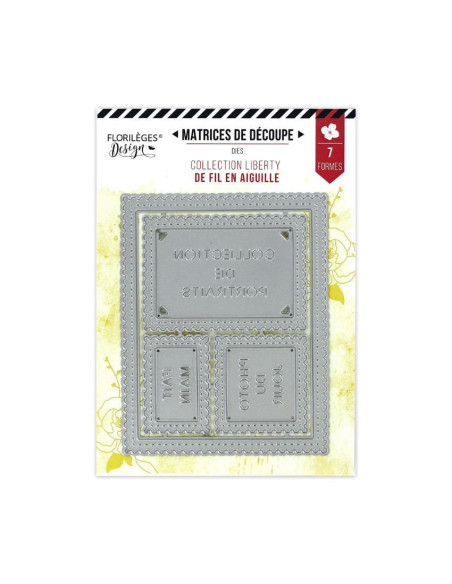 Troquel Rectangles Timbres de Fil en Aiguille de Floriléges