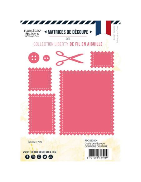 Troquel Coupons Couture de Fil en Aiguille de Floriléges