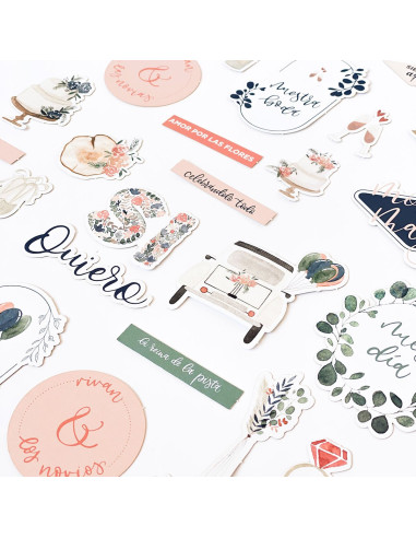 Troquelados de Palabras Boda y Celebración Amore Cocoloko