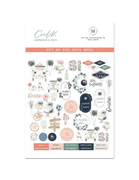 Troquelados de Palabras Boda y Celebración Amore Cocoloko
