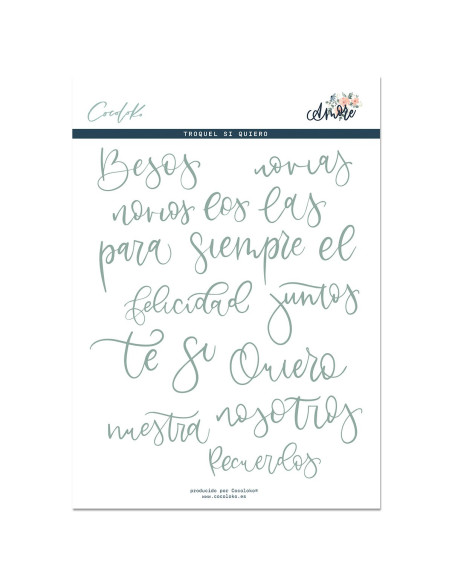 Troquel Sí quiero Amore Cocoloko