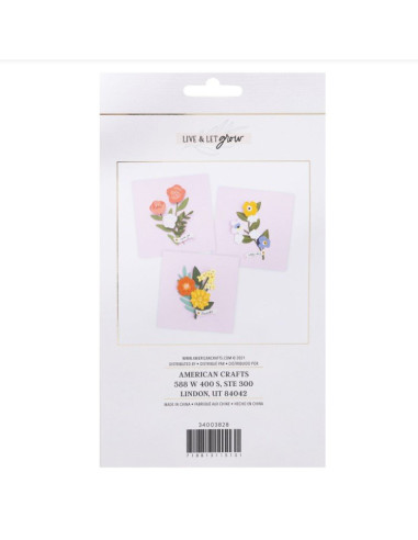 Pegatinas en capas Live and Let Grow Jen Hadfield