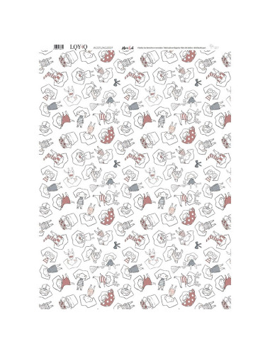 Tela de encuadernar Maravillas LQY+Q Alúa Cid