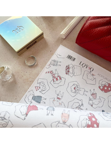 Tela de encuadernar Maravillas LQY+Q Alúa Cid