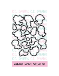 Troquel Mermaid Inchies Outline de CC Desings