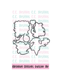 Troquel Birthday Critters de CC Desings