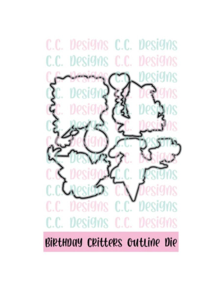 Troquel Birthday Critters de CC Desings